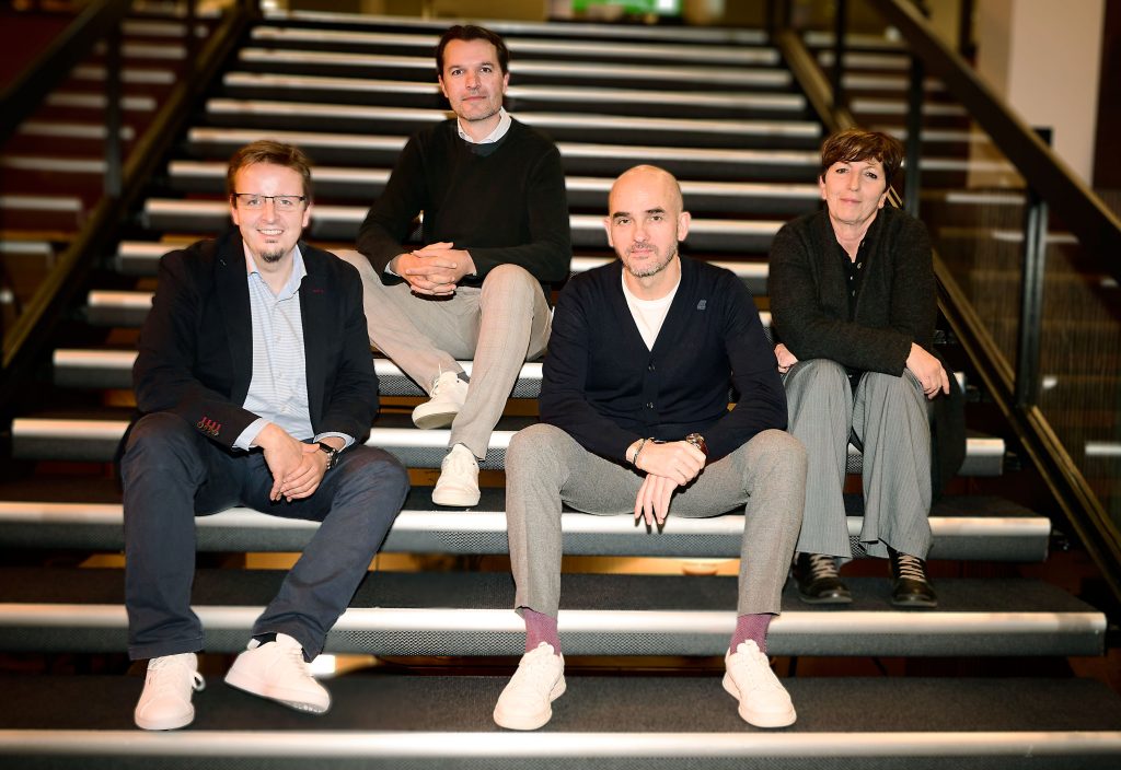 In the picture: From left to right: Rudolf Ranneger, Rutger Hoorn, Oscar Cerezales and Karine Buggy
