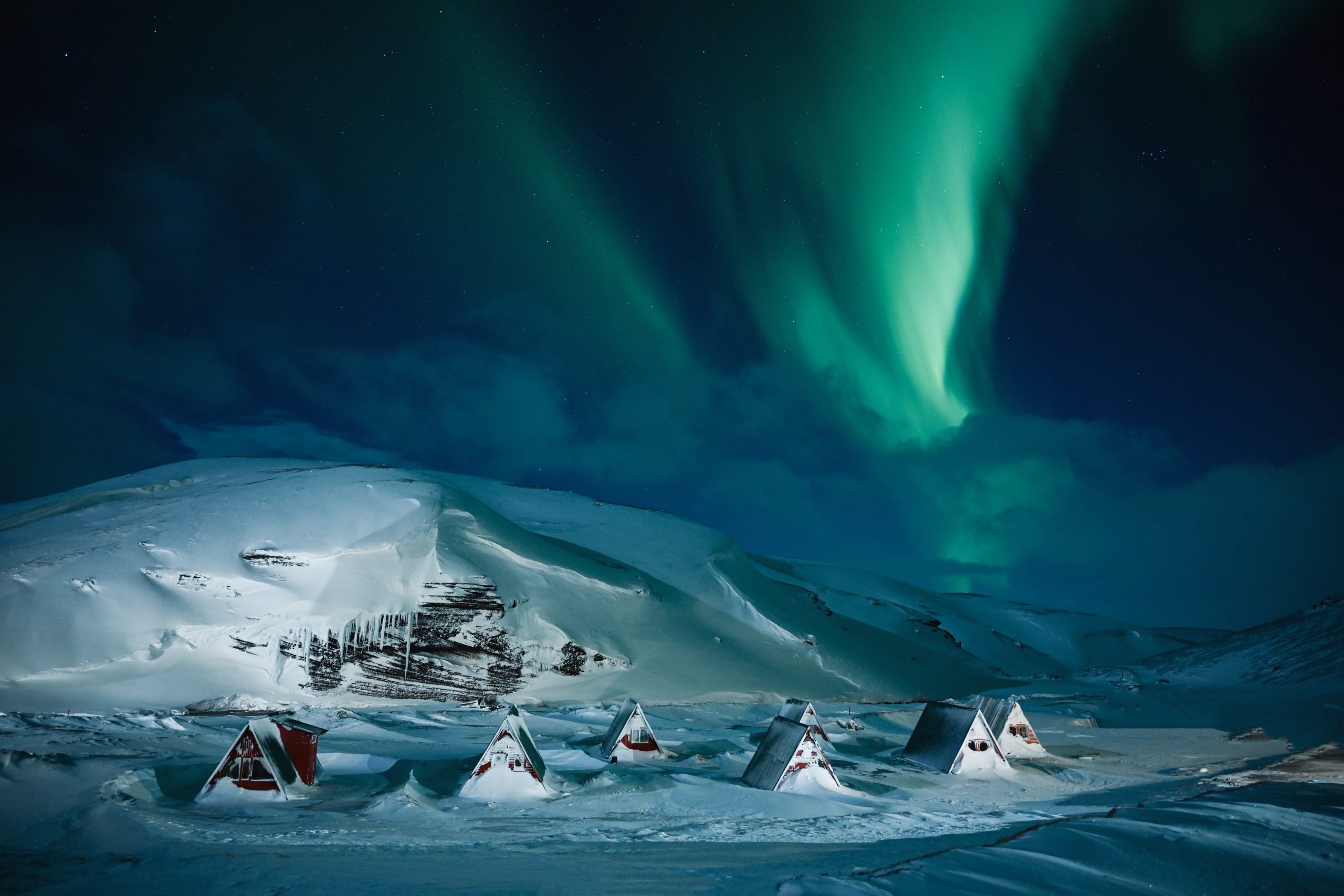 Keringarfjoll Northern lights